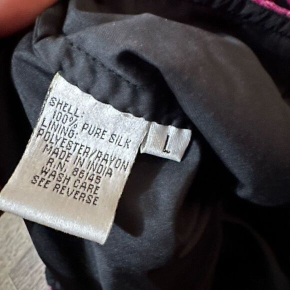 Vintage 90s Sean Collection Womens Silk Pink Beaded Top Blouse Deadstock New L - Picture 8 of 13